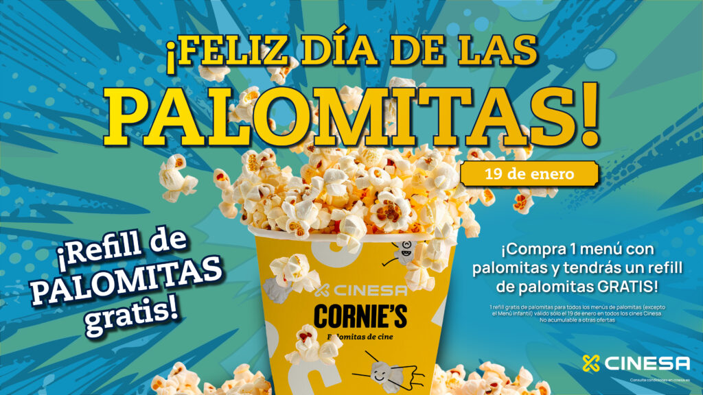 Cinesa vendió más de 450 toneladas de palomitas en 2024, el equivalente al volumen de más de 6 piscinas olímpicas